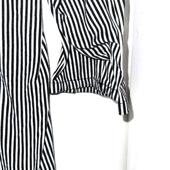 Eden & Olivia Black & White Striped Button-Up Shirt 2X Made In China - Picture 6 of 8
